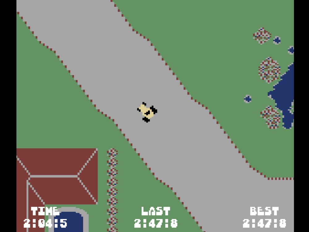Gameplay of Rally Speedway for Commodore 64